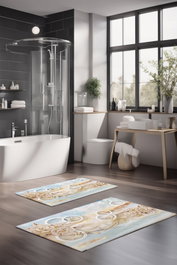 Mijölnir Juego de alfombrillas de baño CT-5229, 2 piezas